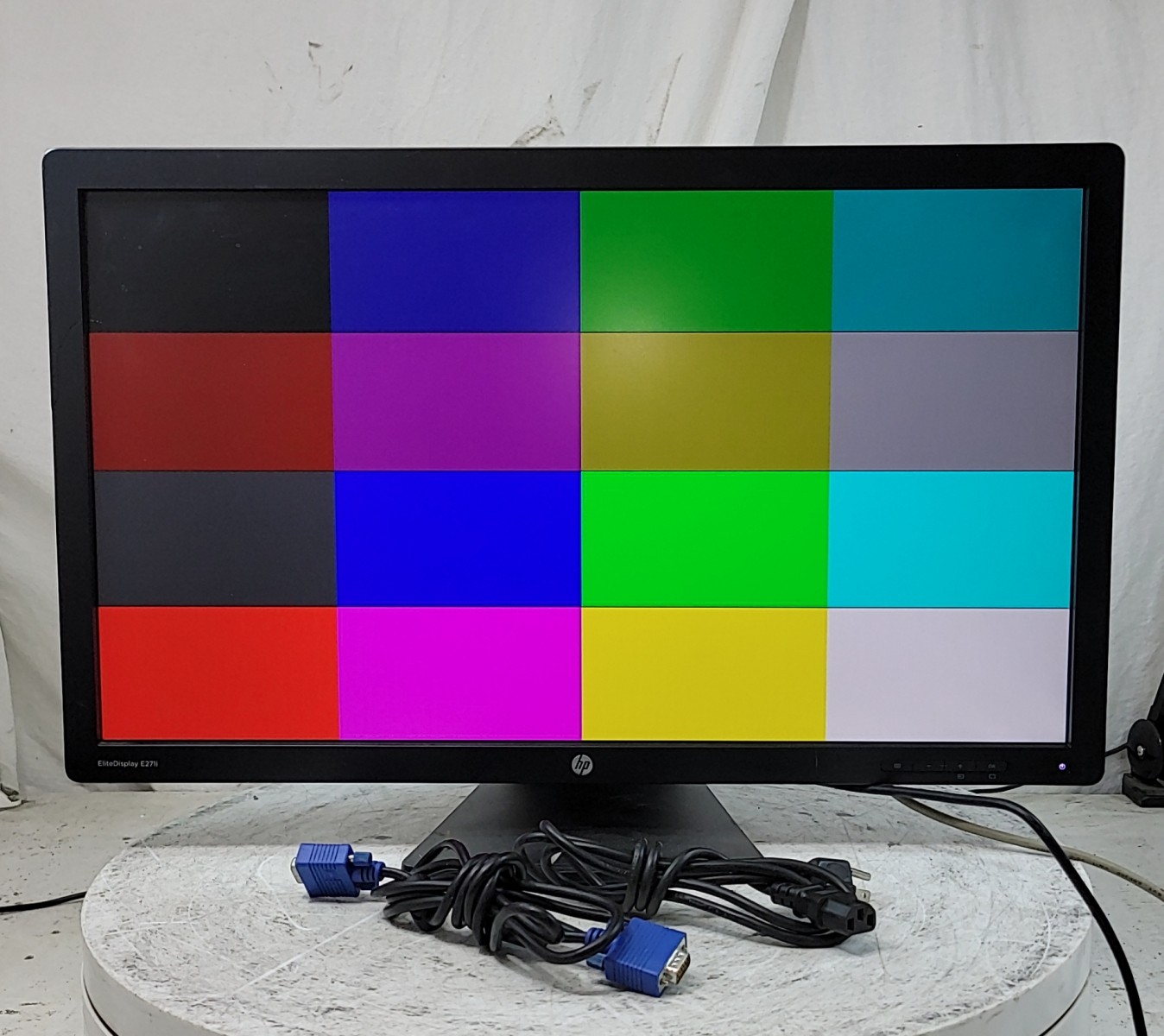 HP EliteDisplay E271i D7Z72AA 27" LED Monitor DP HDMI VGA SEE NOTES