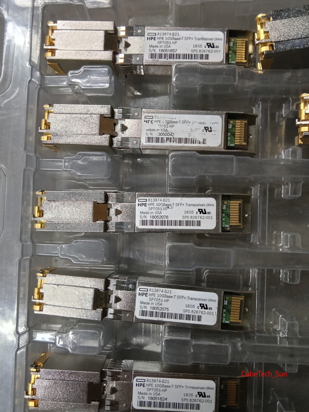 1PC Original HPE 813874-B21 10GBase-T SFP+ Transceiver Module 826762-001