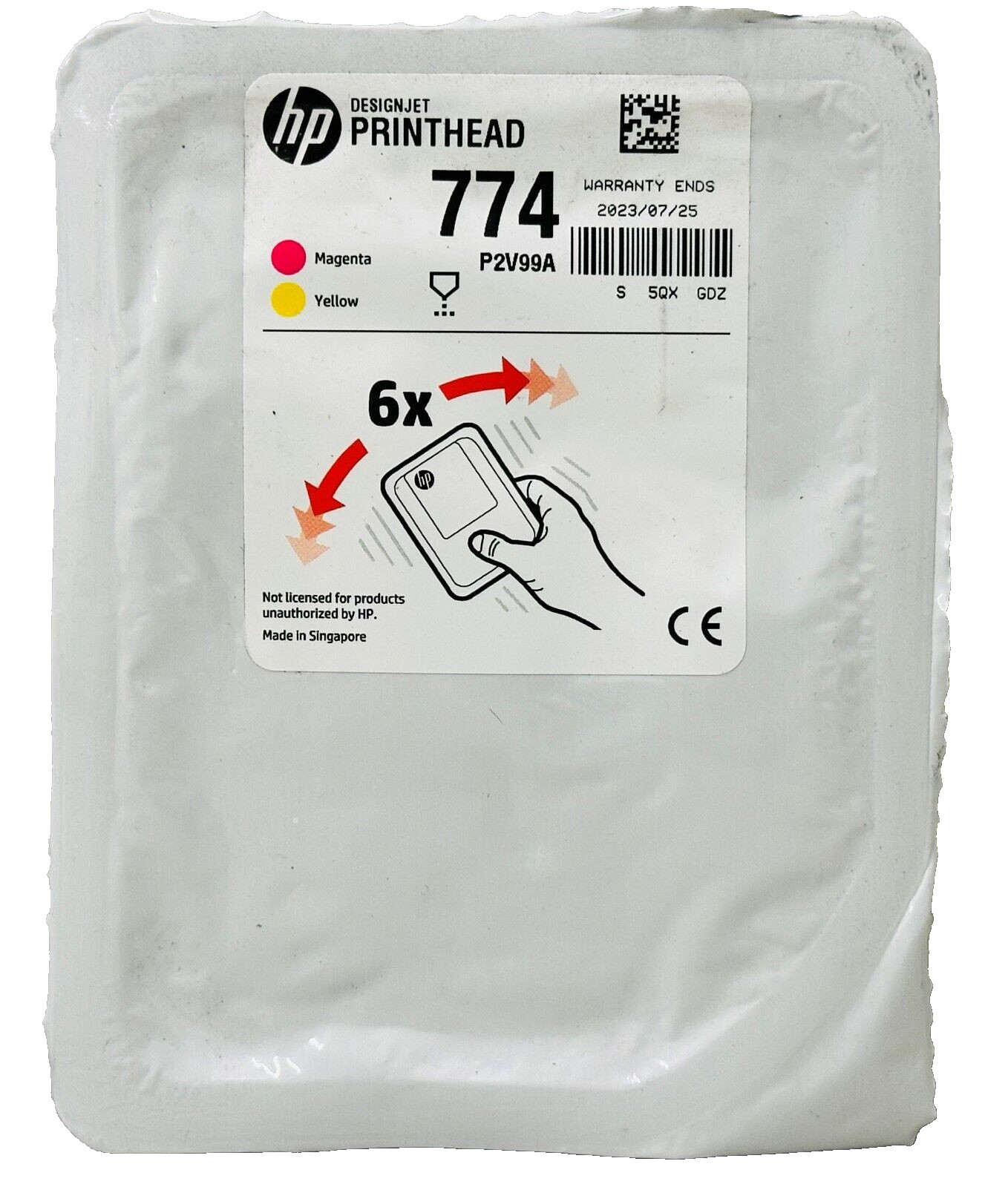 New Genuine HP 774 Magenta & Yellow (P2V99A) Printhead Cartridge