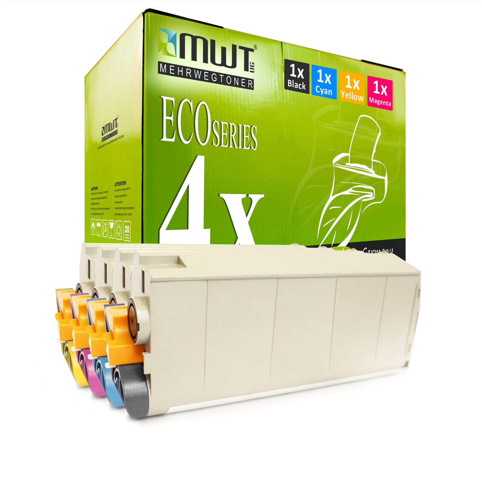 4x MWT ECO Toner for OKI Executive 2024-N 2024-E