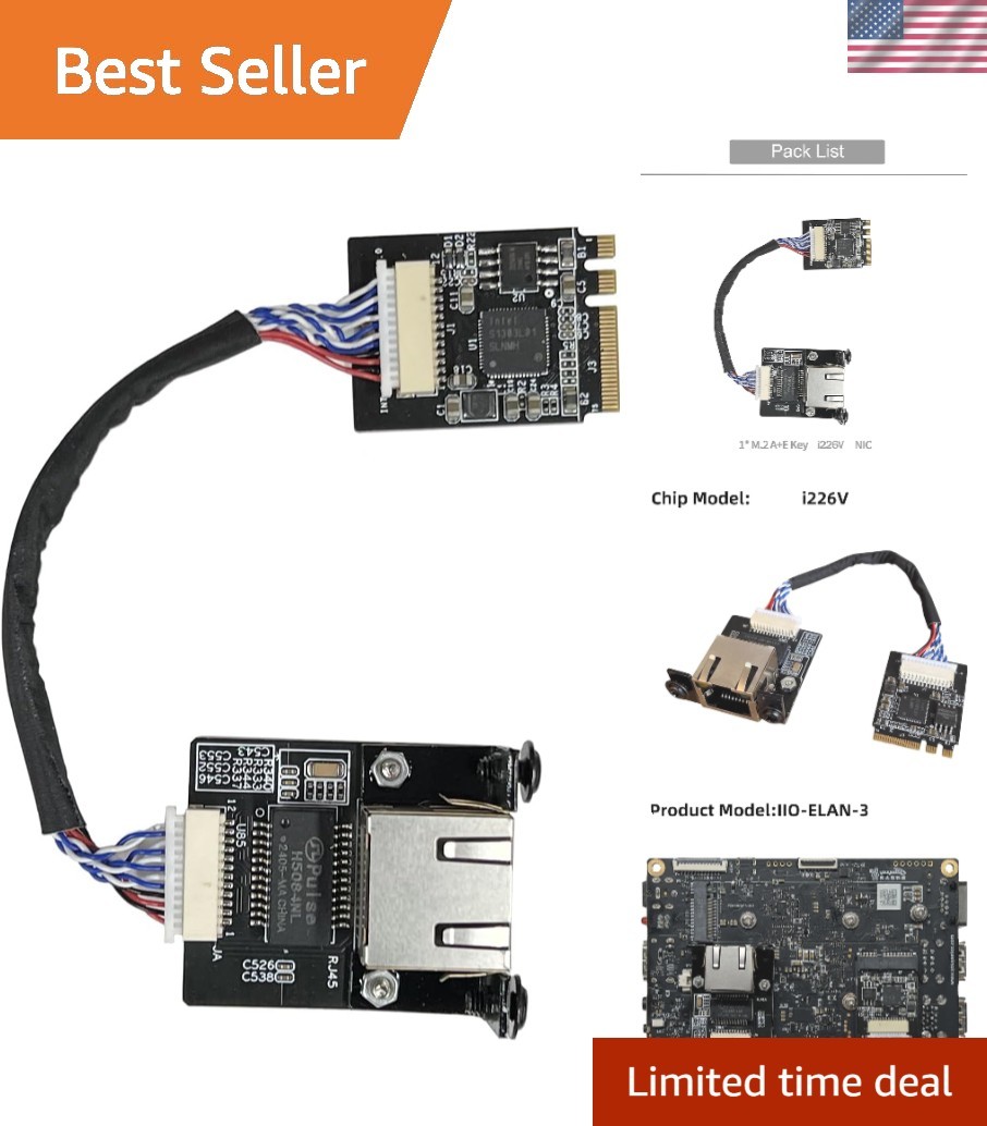 Versatile M.2 A-E Key to 2.5G Ethernet Module for Desktops, Laptops, and Servers