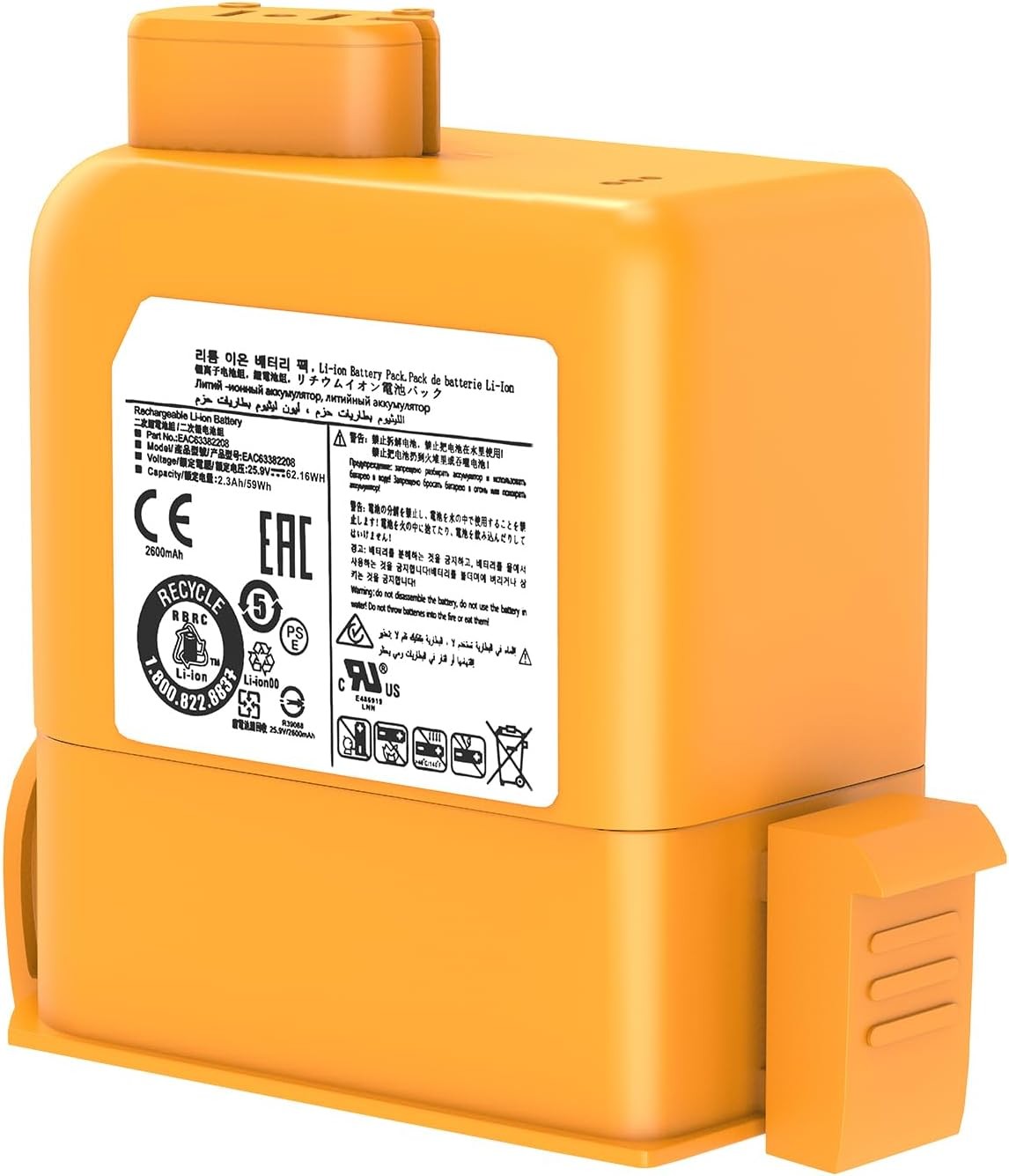 EAC63382208 Battery Replacement for LG Cord Zero A9 A9MAX A9K CORE A9T Ultra