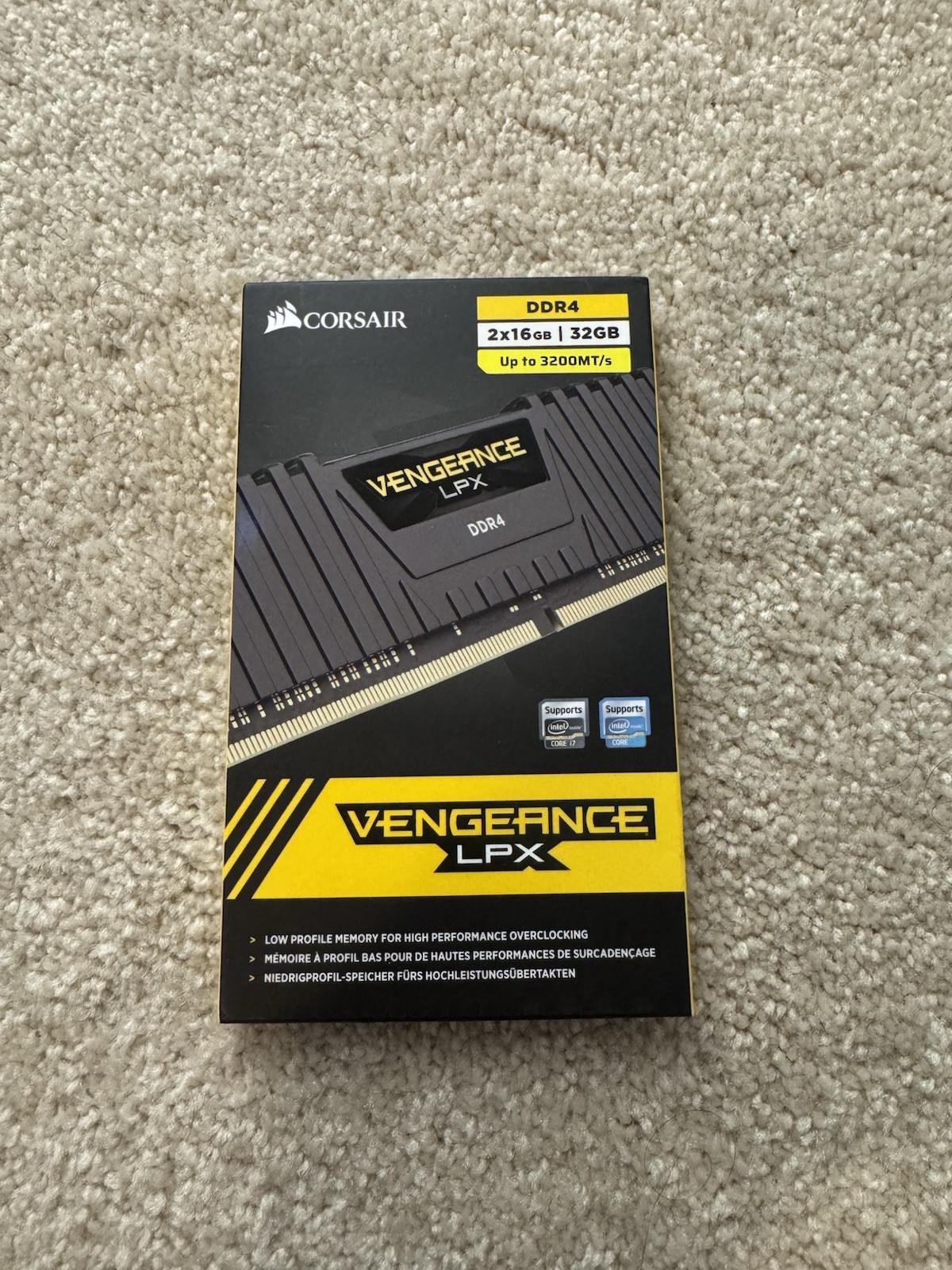 Corsair Vengeance LPX 32GB PC4-25600 DDR4-3200 Memory - CMK32GX4M2E3200C16