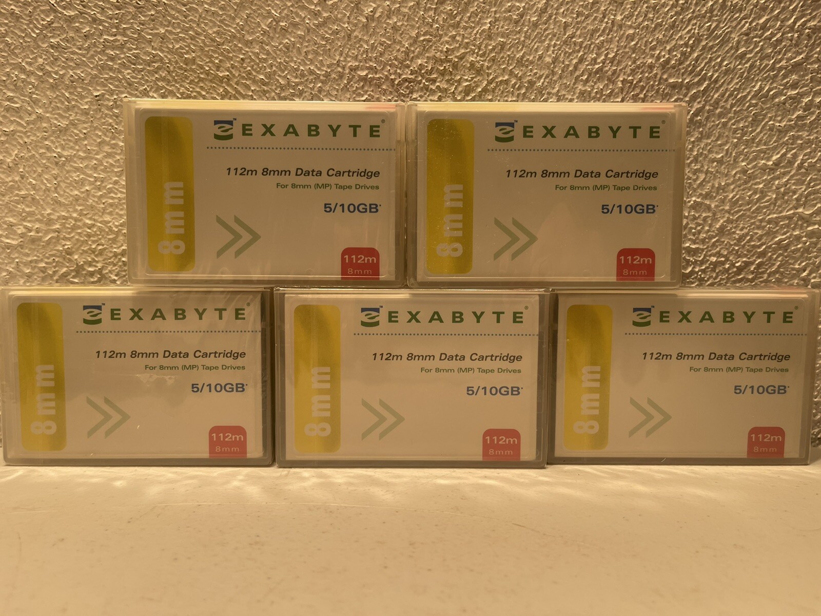 (Lot Of 5) 8 mm Data Cartridges/Tapes 5-10GB 112M-D8 NEW SEALED