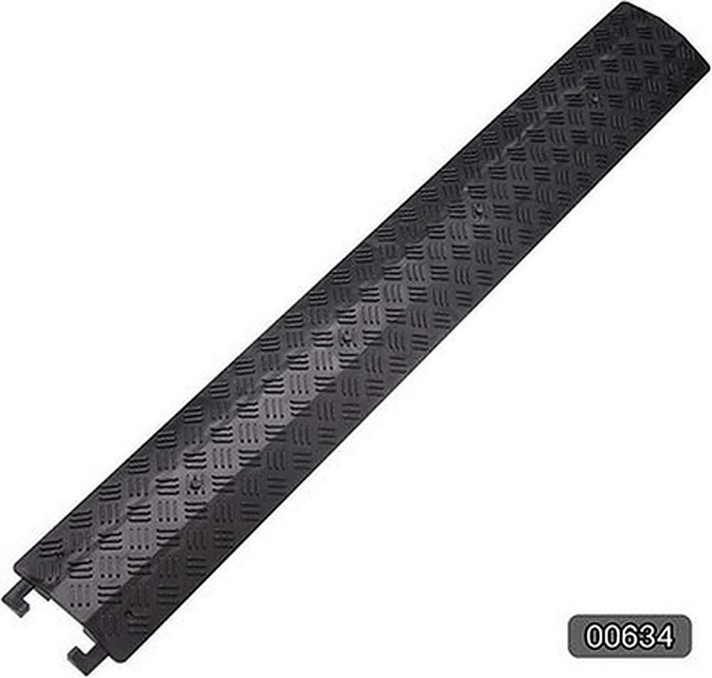 Floor Cord Cover Cable Ramp 3 Pack Black PVC 1 Channel #R015