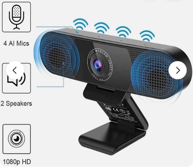 eMeet SmartCam C980 Pro All-in-One 1080P Webcam w/ 4 Mics and 2 Speak *OPEN BOX*