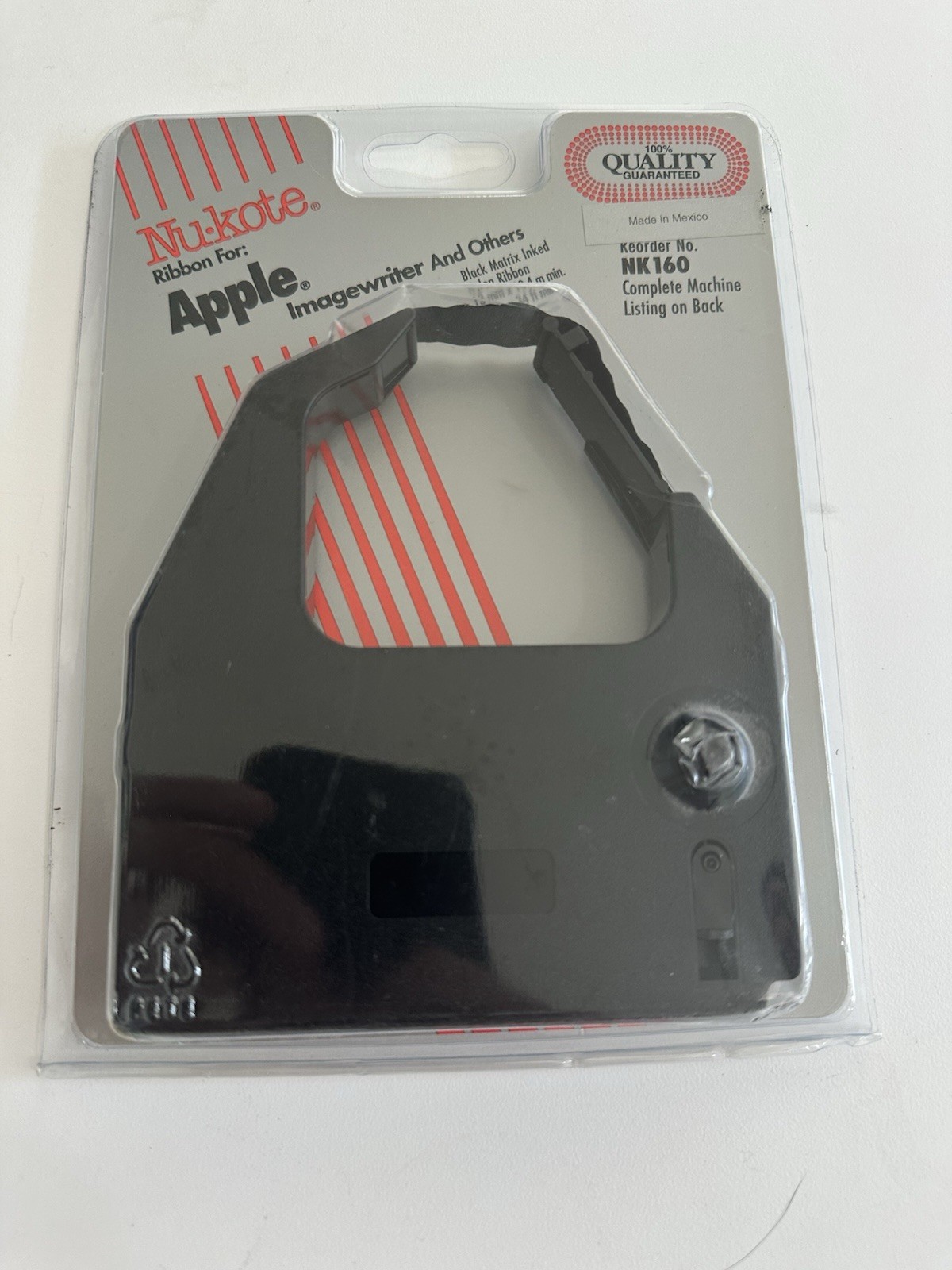 (1) Nu-kote Model BM160 Black Nylon Printer Ribbon Brand New