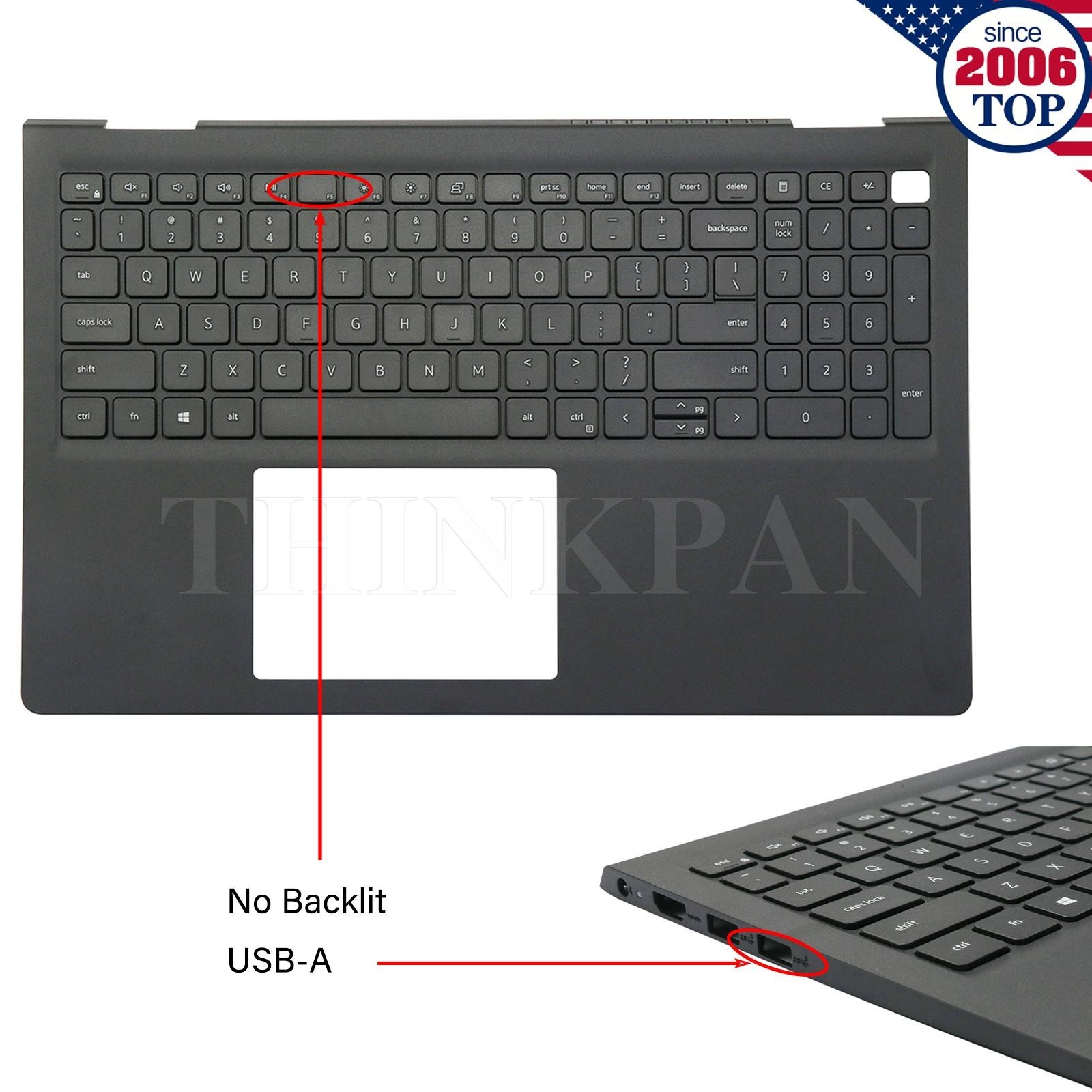 New For Dell Inspiron 15 3520 3525 3530 Palmrest Keyboard 05MD22 0418CV US