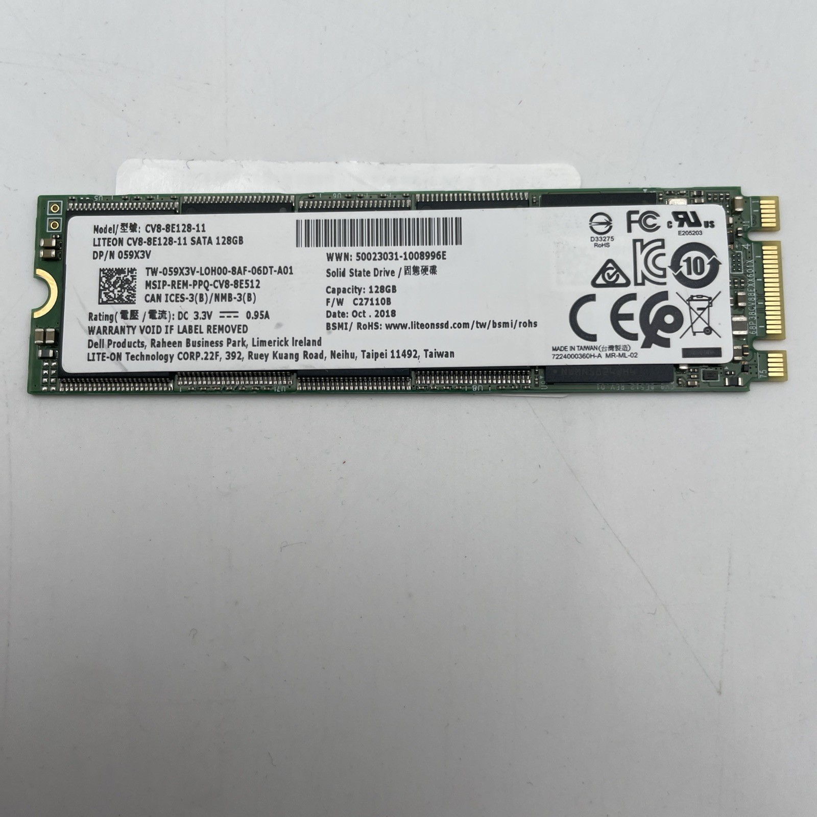 Lite-On CV8-8E128-11 128GB M.2 2280 NVMe Dell SSD - LOT OF 12