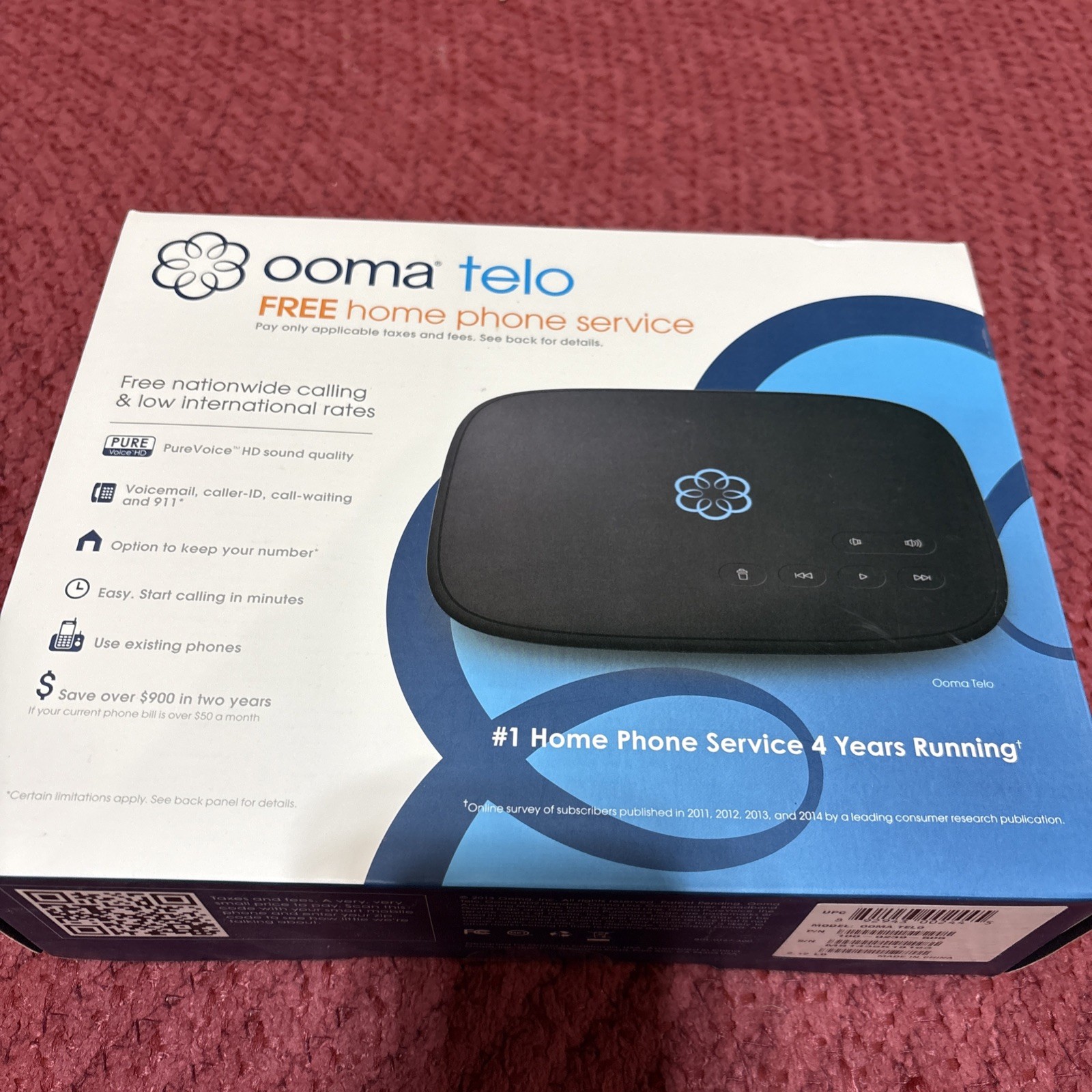 Ooma Telo Smart Home Phone Service New Unopened Sealed Box