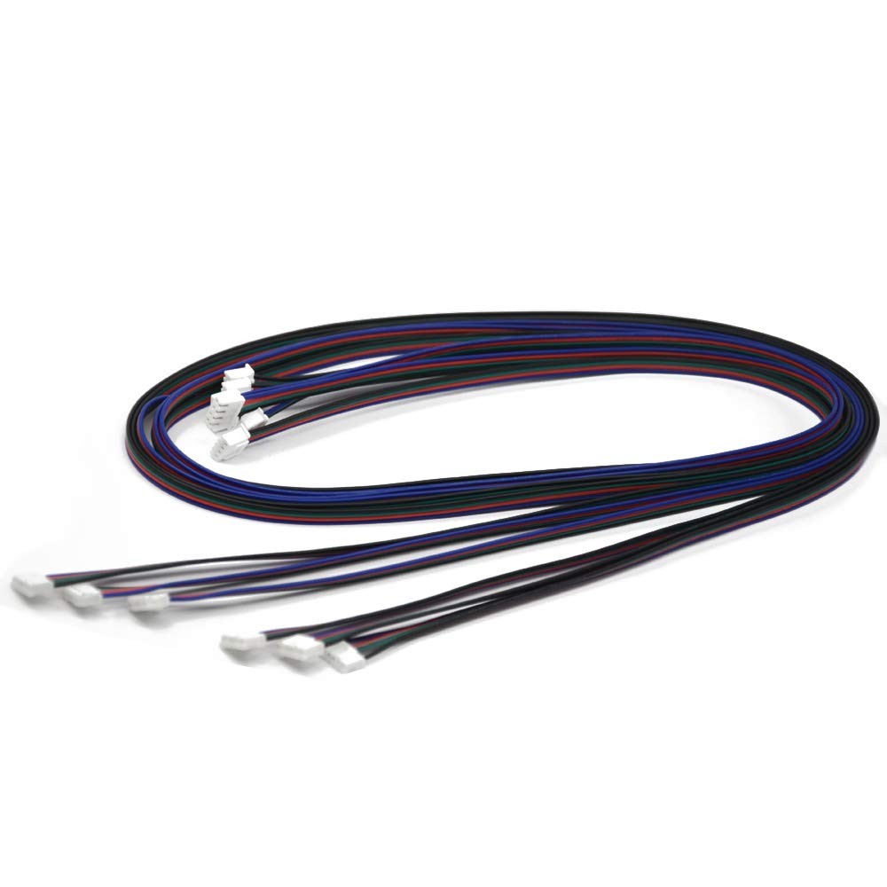 Iverntech 6pcs 1.5M XH2.54 4pin to 6pin Terminal Stepper Motor 1.5M,