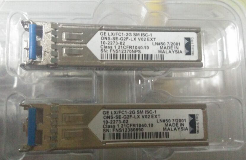 Cisco Genuine ONS-SE-G2F-LX= SFP - GE/1G-FC/2G-FC/HDTV - 1310nm - SM - LC