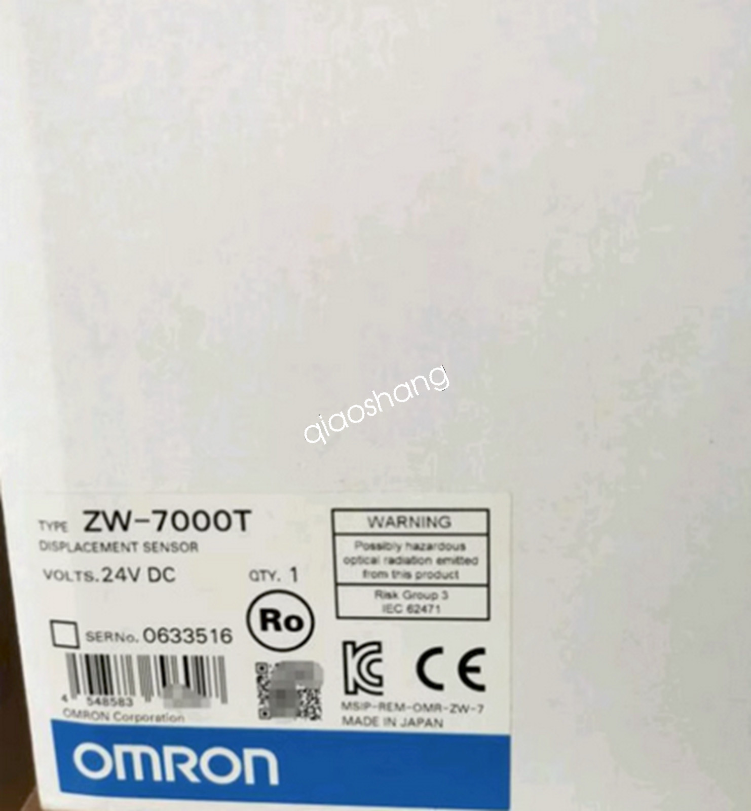 1PCS zw-7000t Omron fiber optic coaxial displacement sensor brand new  DHL/FedEX