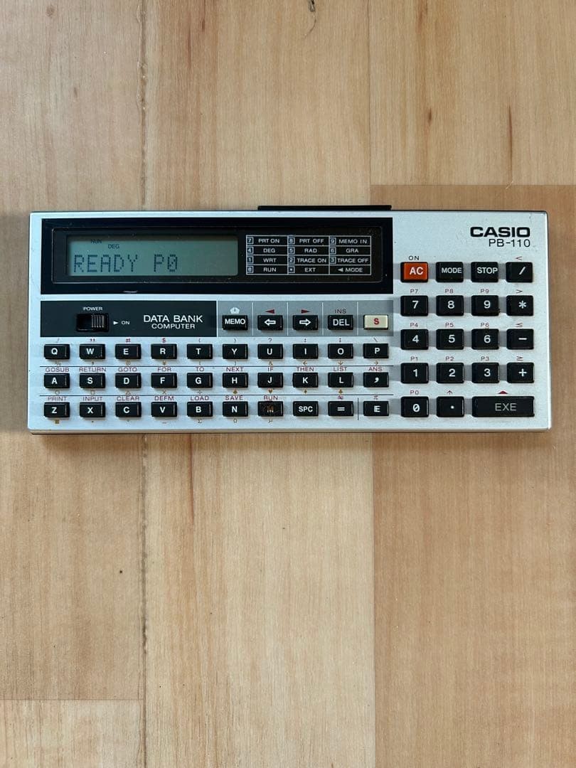 CASIO PB-110 Data Bank Pocket Computer Tested Used