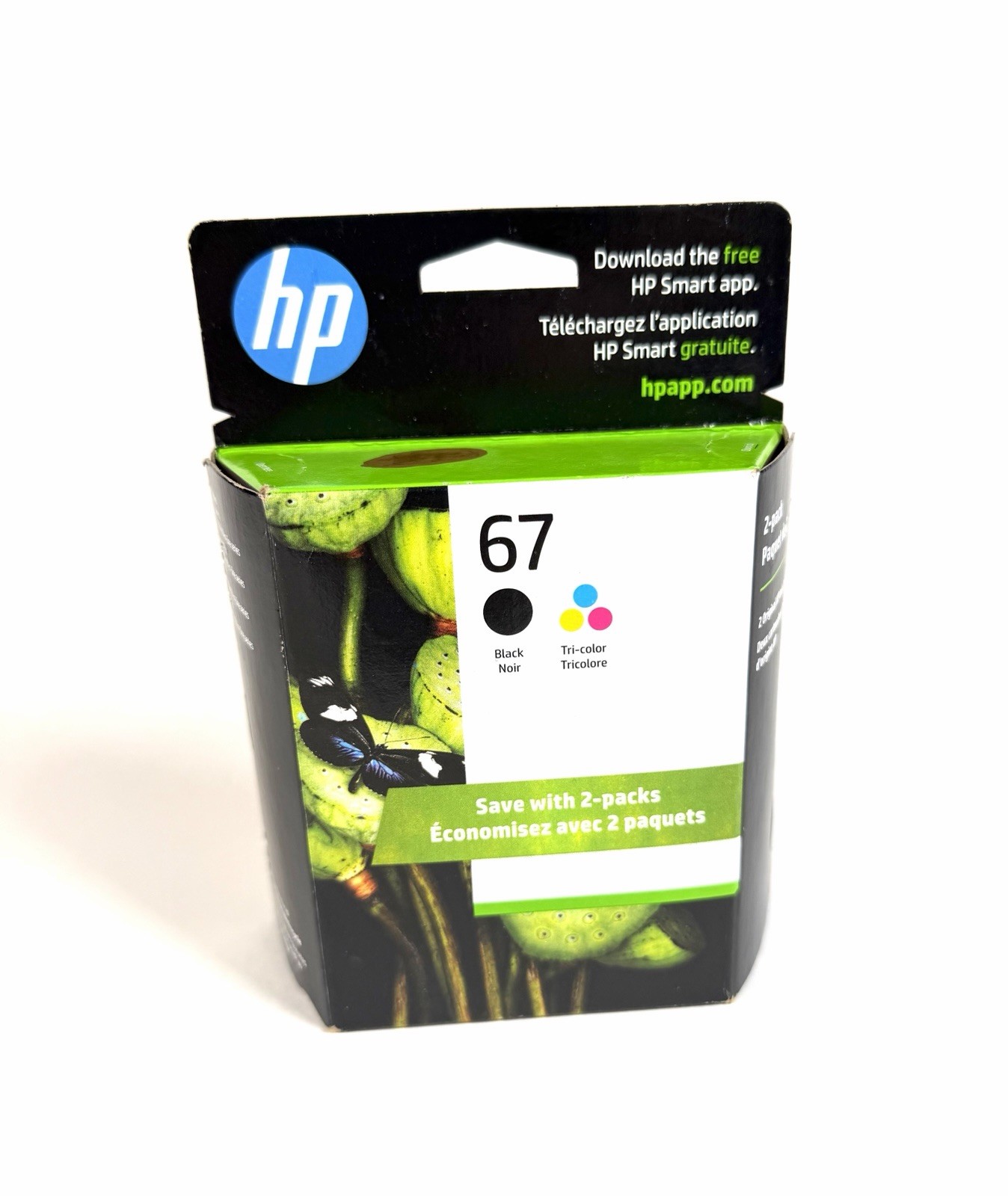 Genuine HP 67 Black & Tri-Color ink Cartridges OEM Sealed Box Exp 06/2024
