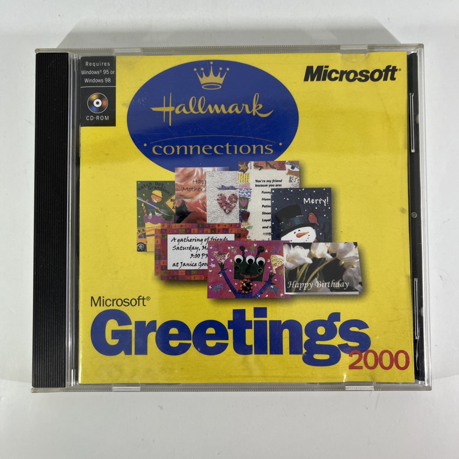 HALLMARK CONNECTIONS MICROSOFT GREETINGS 2000 SOFTWARE