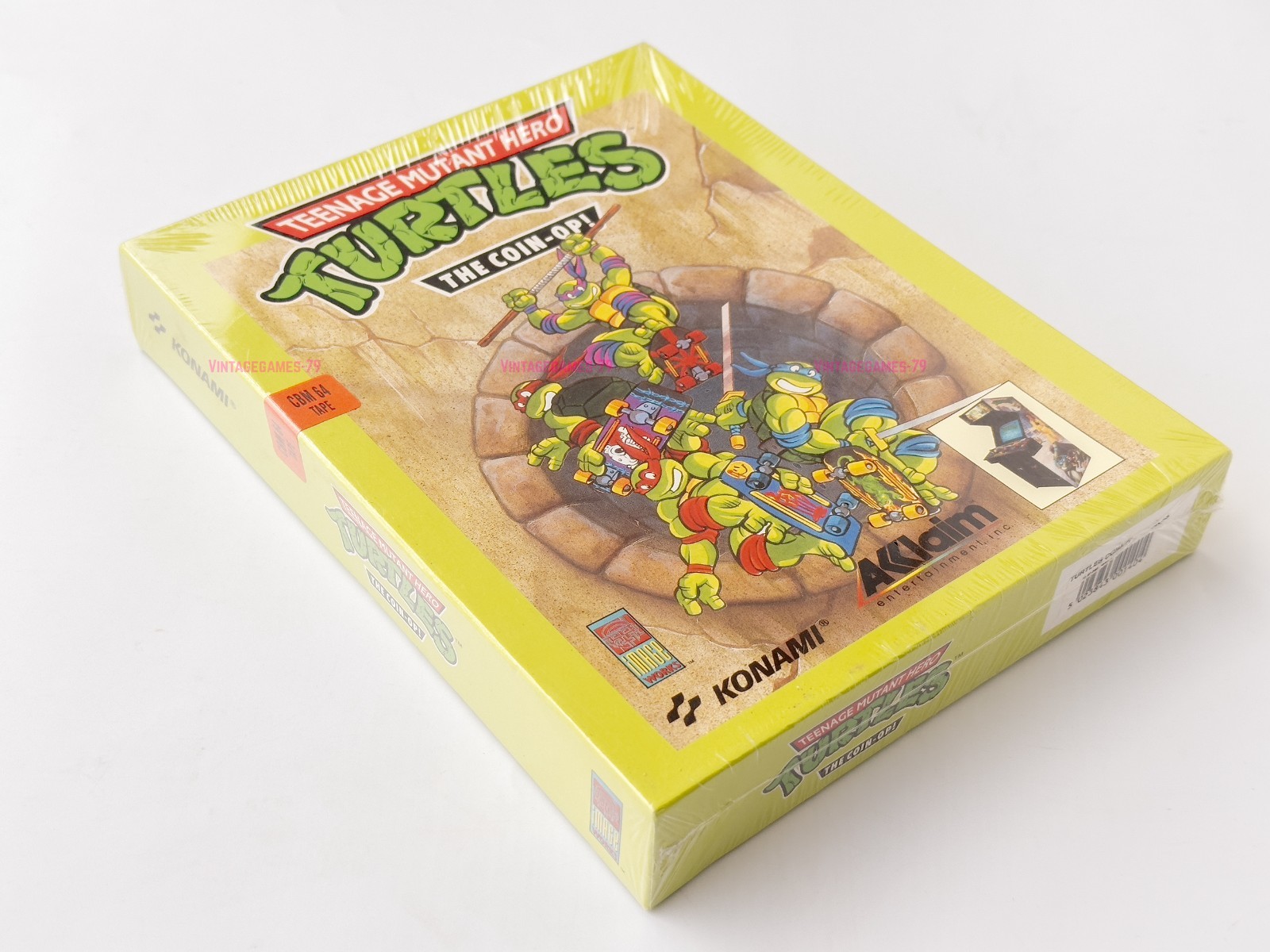 Teenage Mutant Hero Turtles: The Coin-Op - Konami - 1990 /Commodore 64 - Sealed