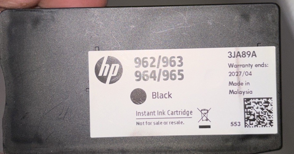 HP 962XL Black High Yield Ink Cartridge (3JA03AN) - Repackaged OEM, 3JA03AN