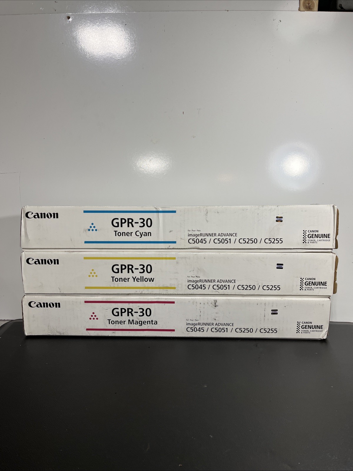 New Genuine Canon GPR-30 Toner Cartridge Set - Cyan/Magenta/Yellow