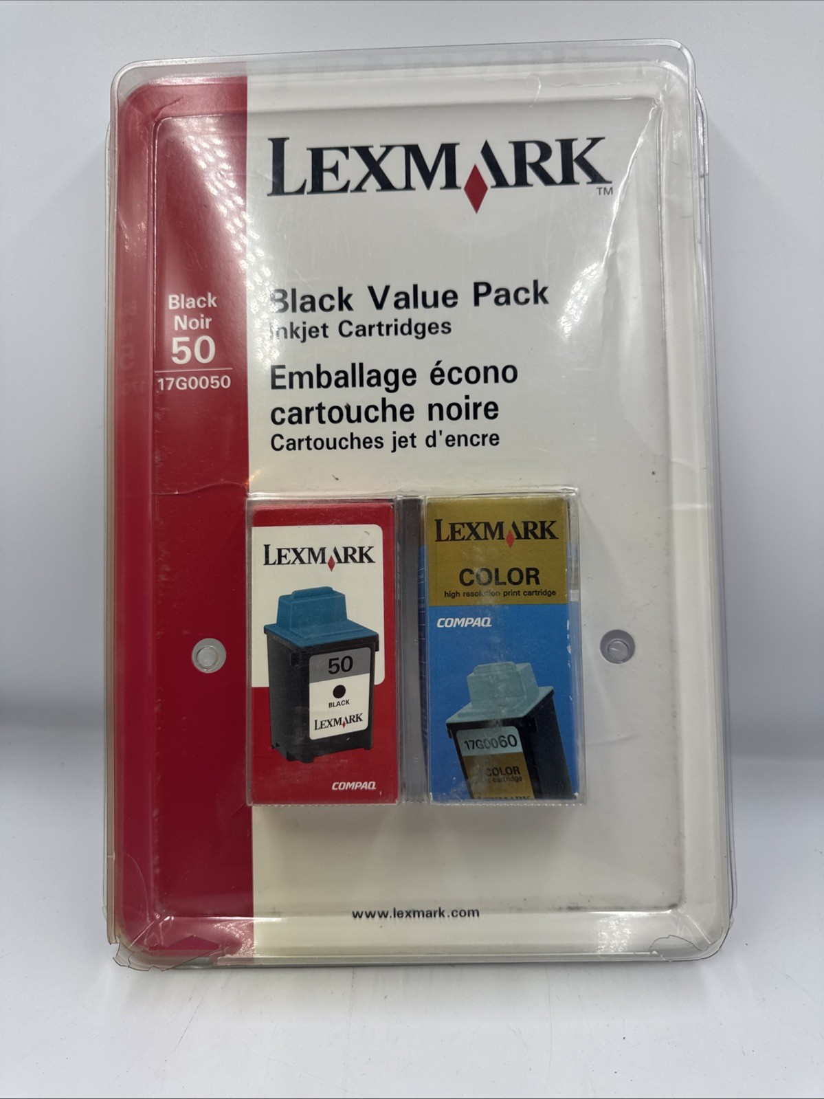 Lexmark 50 Black Ink Cartridges 17G0050 Twin Pack New Sealed