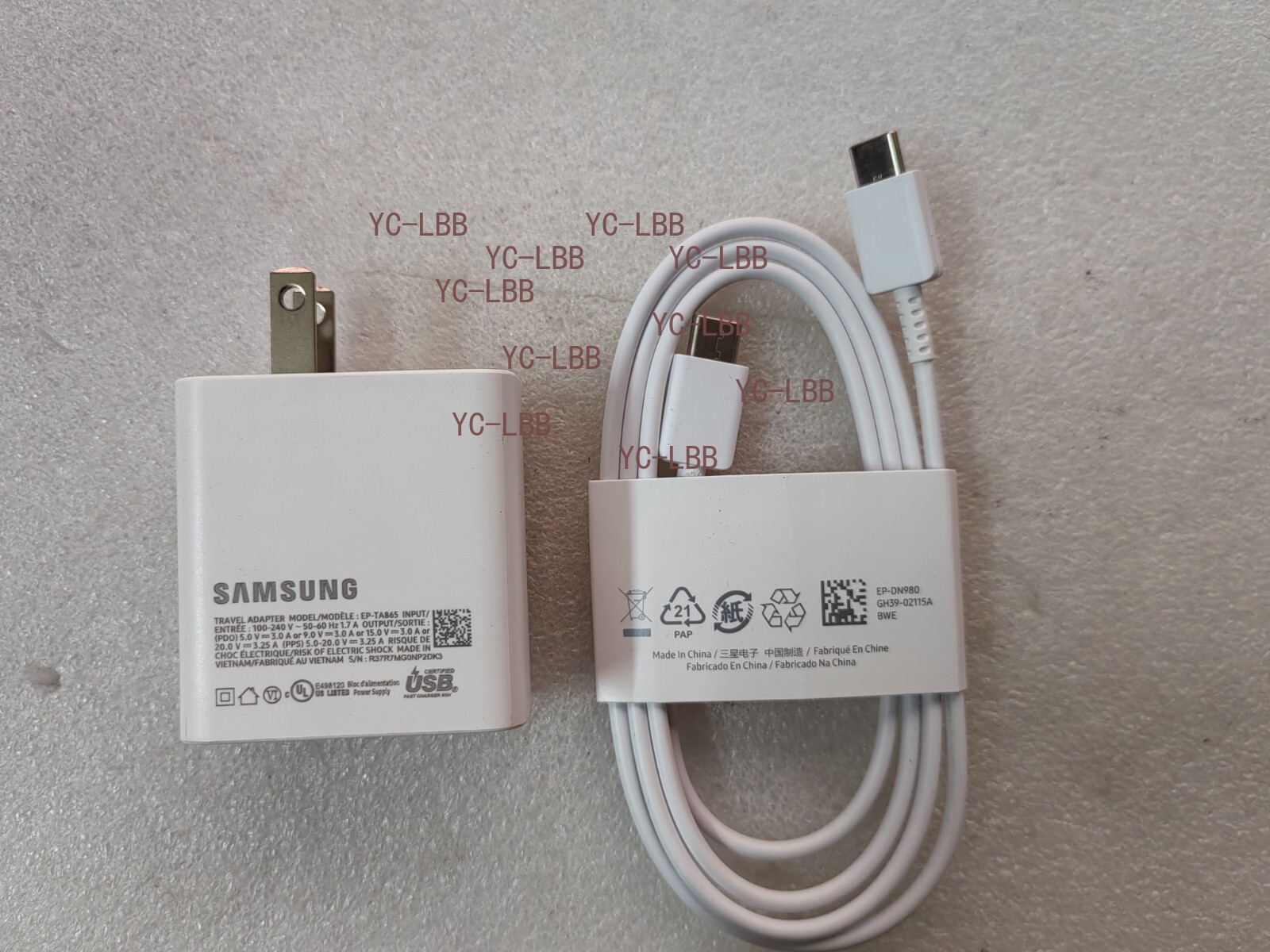OEM Samsung EP-TA865 65W 20V 3.25A USB-C AC Charger For Samsung NP930QCG-K01US