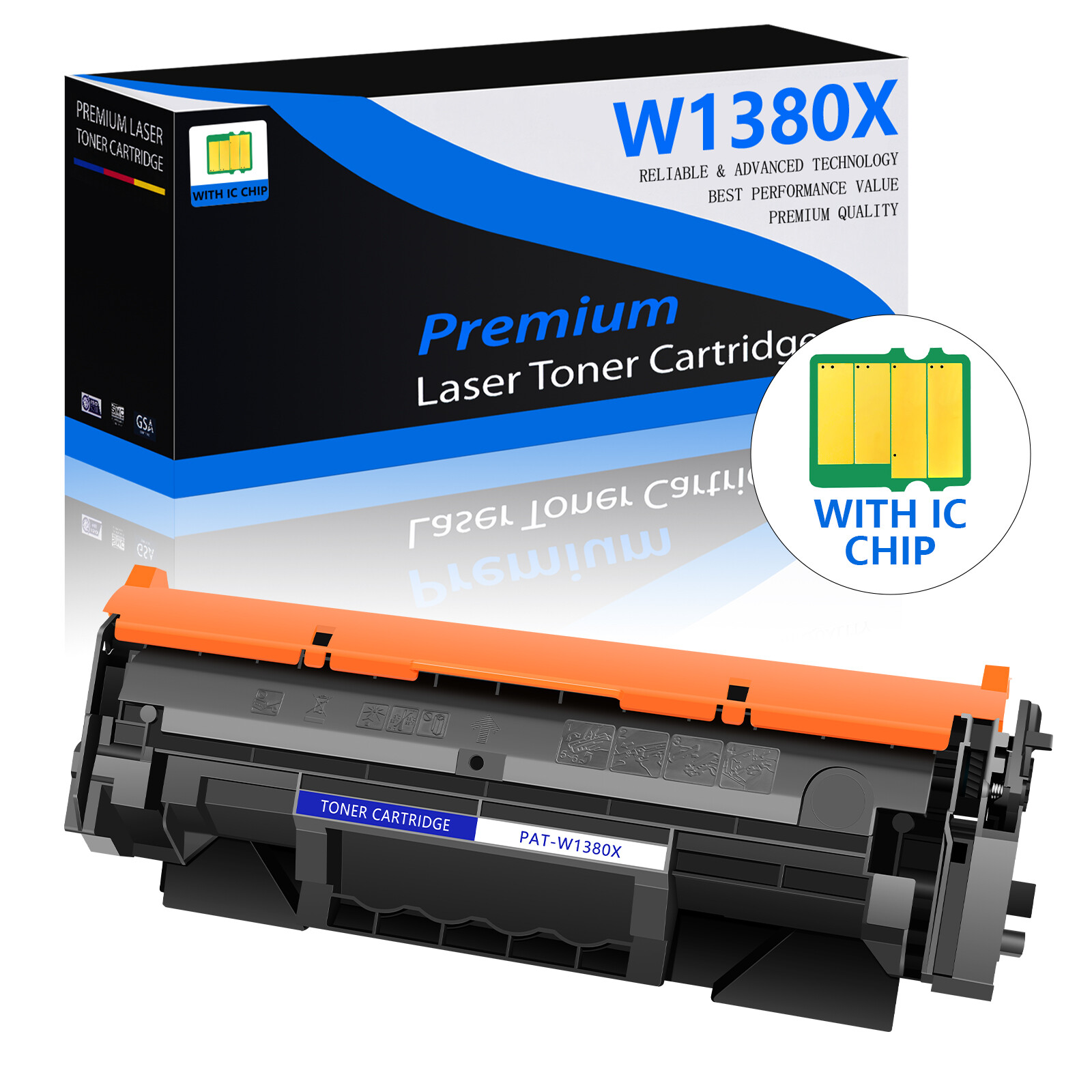 1PK 138X W1380X Toner Cartridge for HP Laserjet Pro MFP 3101fdw Pro 3001dw