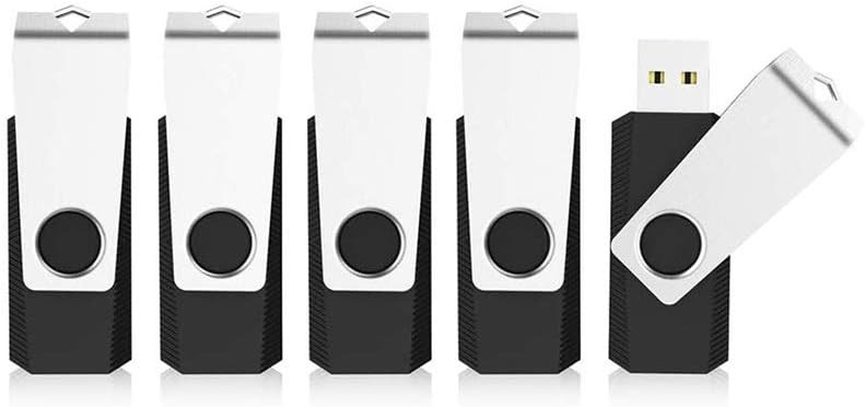 High Speed 256GB 5pcs USB 3.0 Flash Drive Metal Swivel USB Memory Stick PenDrive