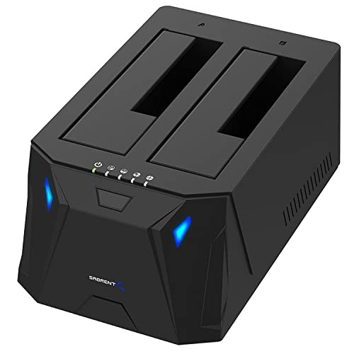 HD2B - SABRENT USB 3.0 Dual Bay Hard Drive Docking Station & Cloner EC