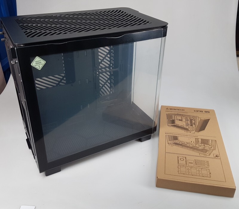 Montech King 95 Black Midi Tower ATX Micro-ATX Mini ATX PC Case Black Glass