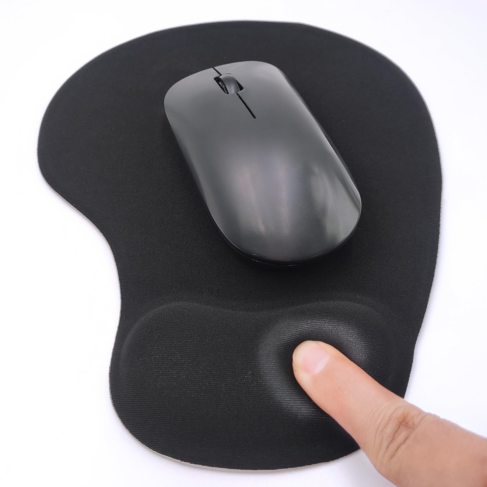 Ergonomic Pad with Wrist Rest, Wrist Mousepad, Pain Laptop Computer Pad, Non-...