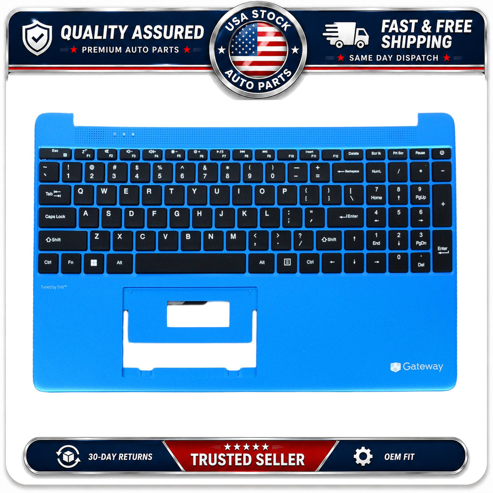 Blue New Keyboard Palmrest for Gateway GWTN156-1 GWTN156-4 GWTN156-5 GWTN156-7