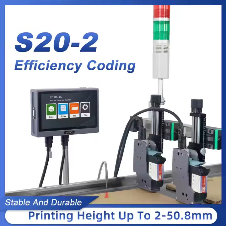 25.4mm automatic online inkjet printer does not include conveyor printing text