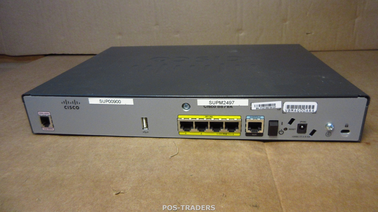Cisco C887VA-K9 V01 887VA V01 Secure router VDSL2/ADSL2+ over POTS - EXCL PSU