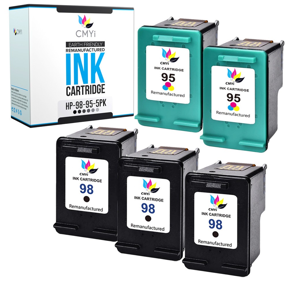 5PK CMYi Compatible HP 98 and 95 Ink Cartridge for Photosmart C4100 C4110 8030
