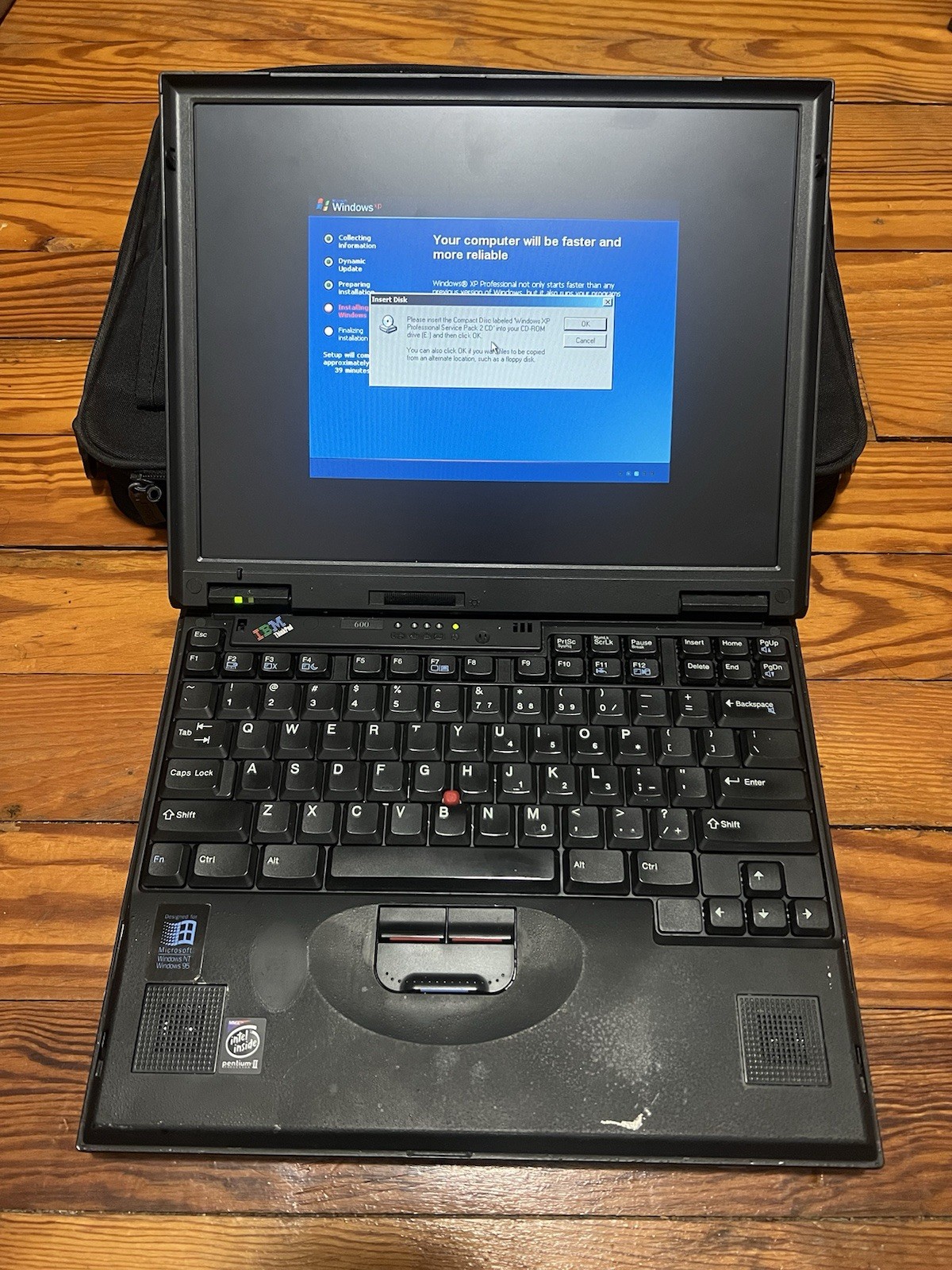 IBM ThinkPad 600 W/ Charging Cable & Accessories (Unknown Specs, Read Desc.)