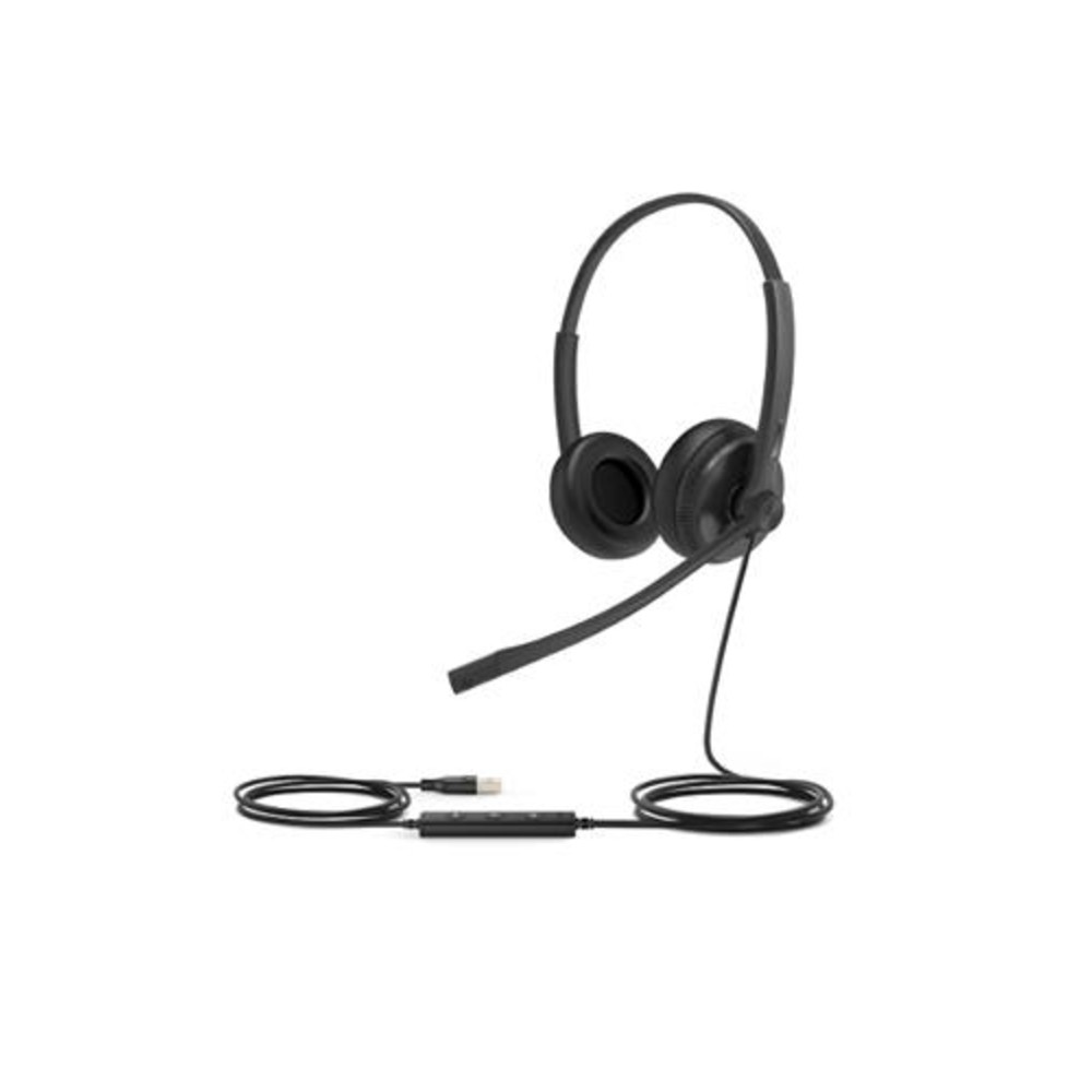 Yealink 1308048 Headset Uh34 Lite Dual Teams Usb W Foamy Ear Cushions Retail