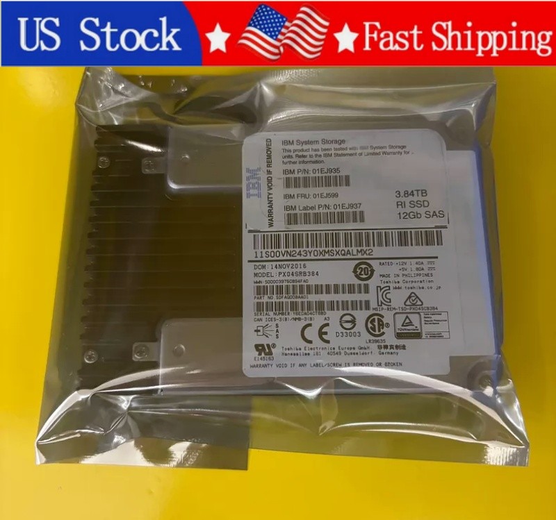 New IBM 01EJ935 01EJ599 01EJ937 3.84TB 12G SAS SSD V5000 G2 Solid State Drive