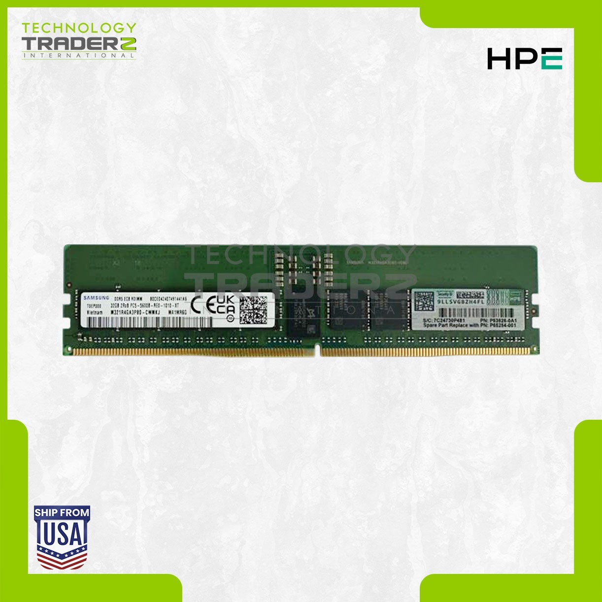 P64706-B21 HPE 32GB DDR5-5600MHz ECC RDIMM 2Rx8 RAM P53626-0A1 M321R4GA3PB0-CWM