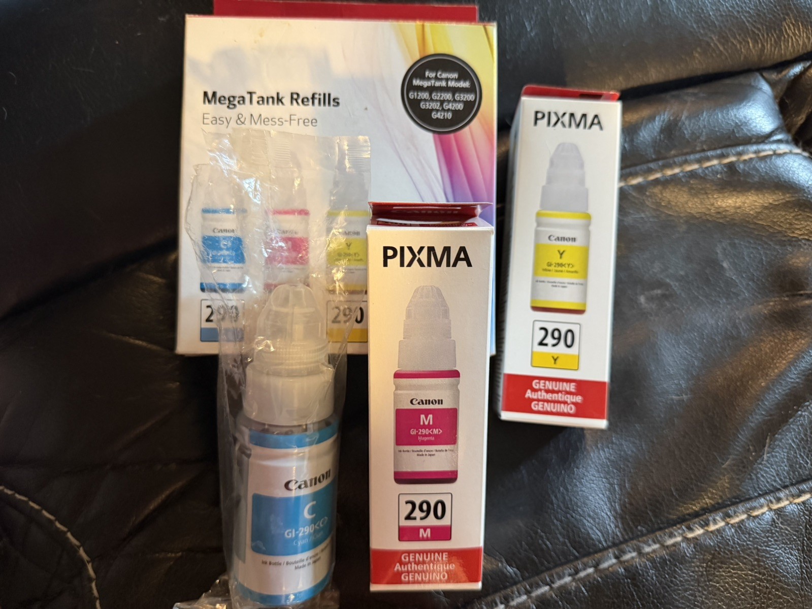 Canon MegaTank Refills 6-Pack Ink Bottles GI-20 CMY For Models G5020/G6020/G7020