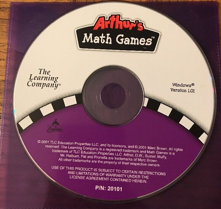Arthur’s Math Games PC CD Rom-Rare-SHIPS N 24 HOURS