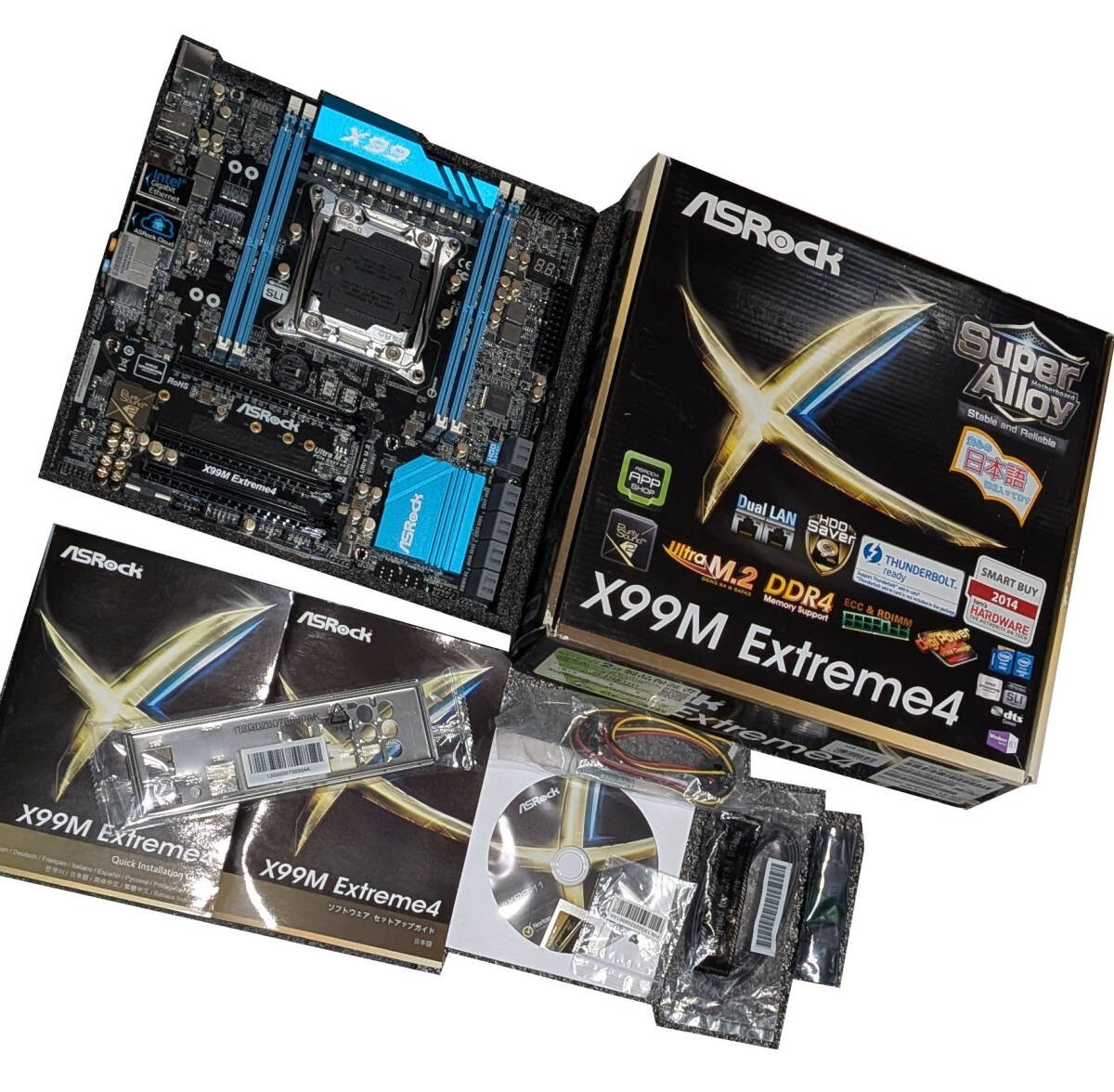 ASRock X99M Extreme4 X99/LGA2011-v3(DDR4)/M.2(x4)/MicroATX W/box From Japan