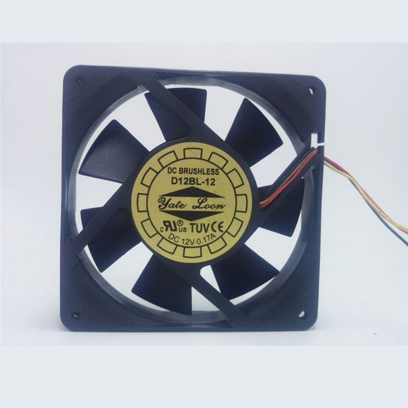 1PCS YATE LOON D12BL-12 12V 0.17A 3-pin Case Cooling Fan