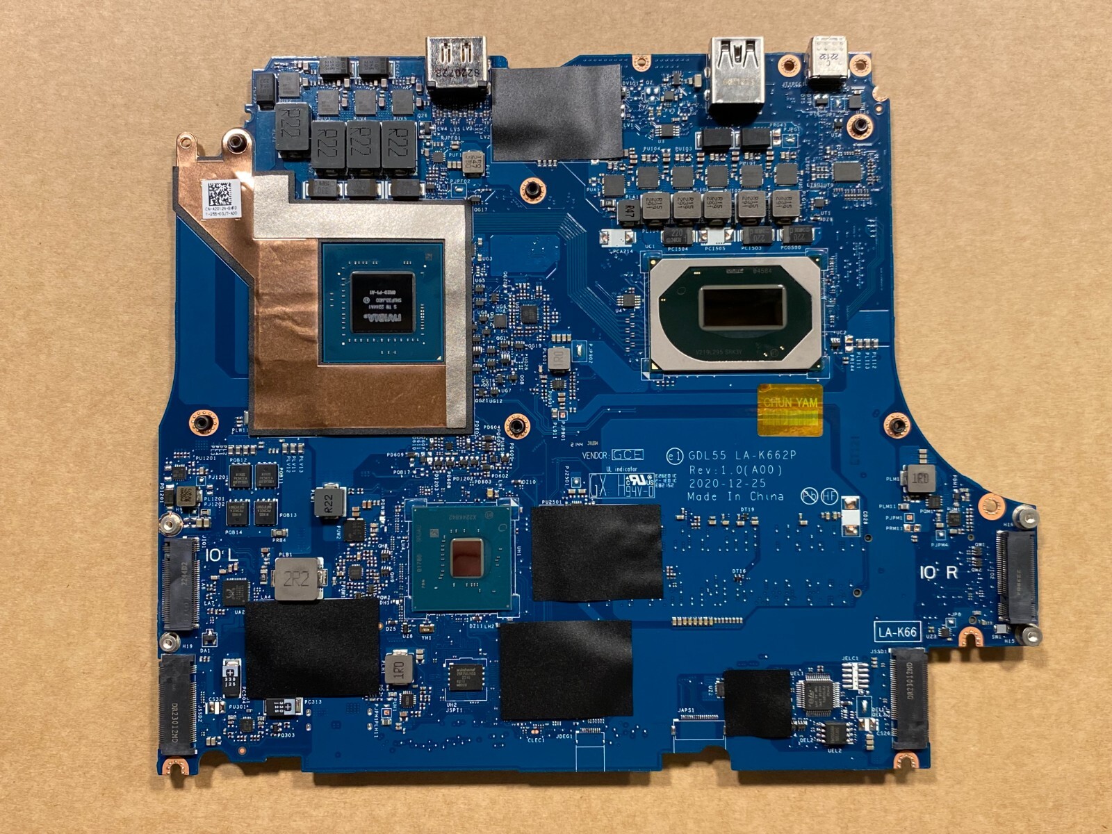 NEW Dell G15 5511 Motherboard Intel i5-11400H Nvidia RTX3050 JF5JC LA-K455P