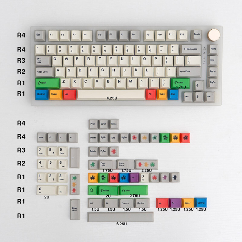 GMK Copy Traffic Signals Light Keycap Cherry Profile Pbt 141pcs/set