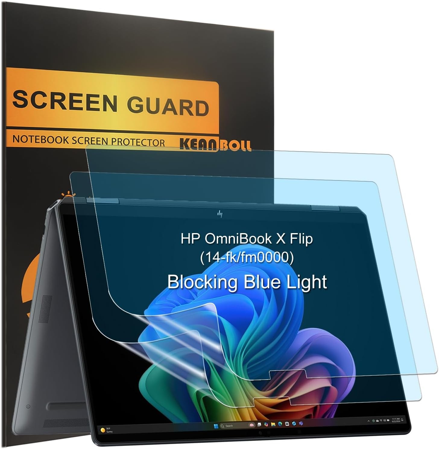 2 Pack Anti Blue Light Glare (Matte) Screen Protector for HP OmniBook X Flip 14"