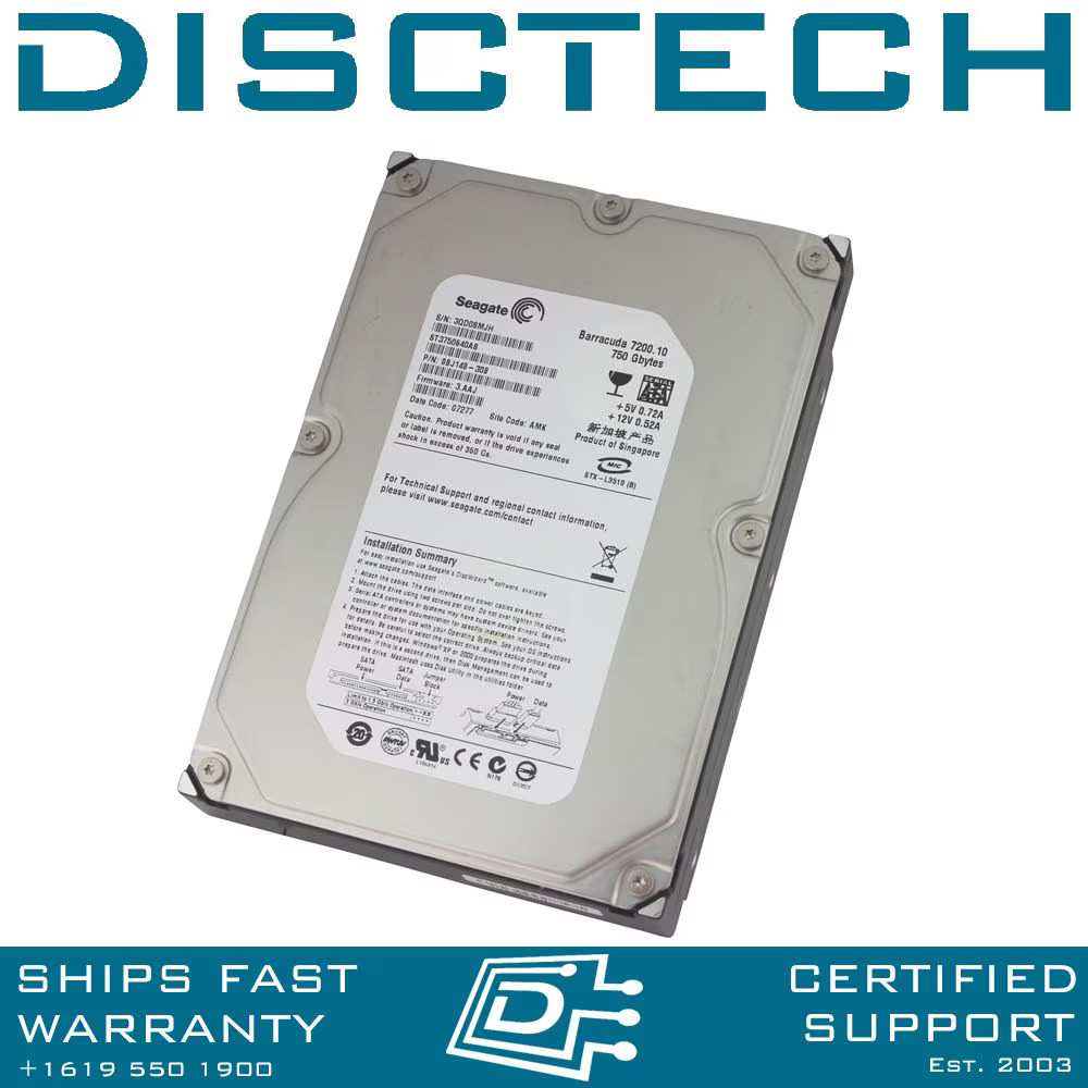 Seagate ST3750640AS 750GB 7.2K SATA Hard Drive