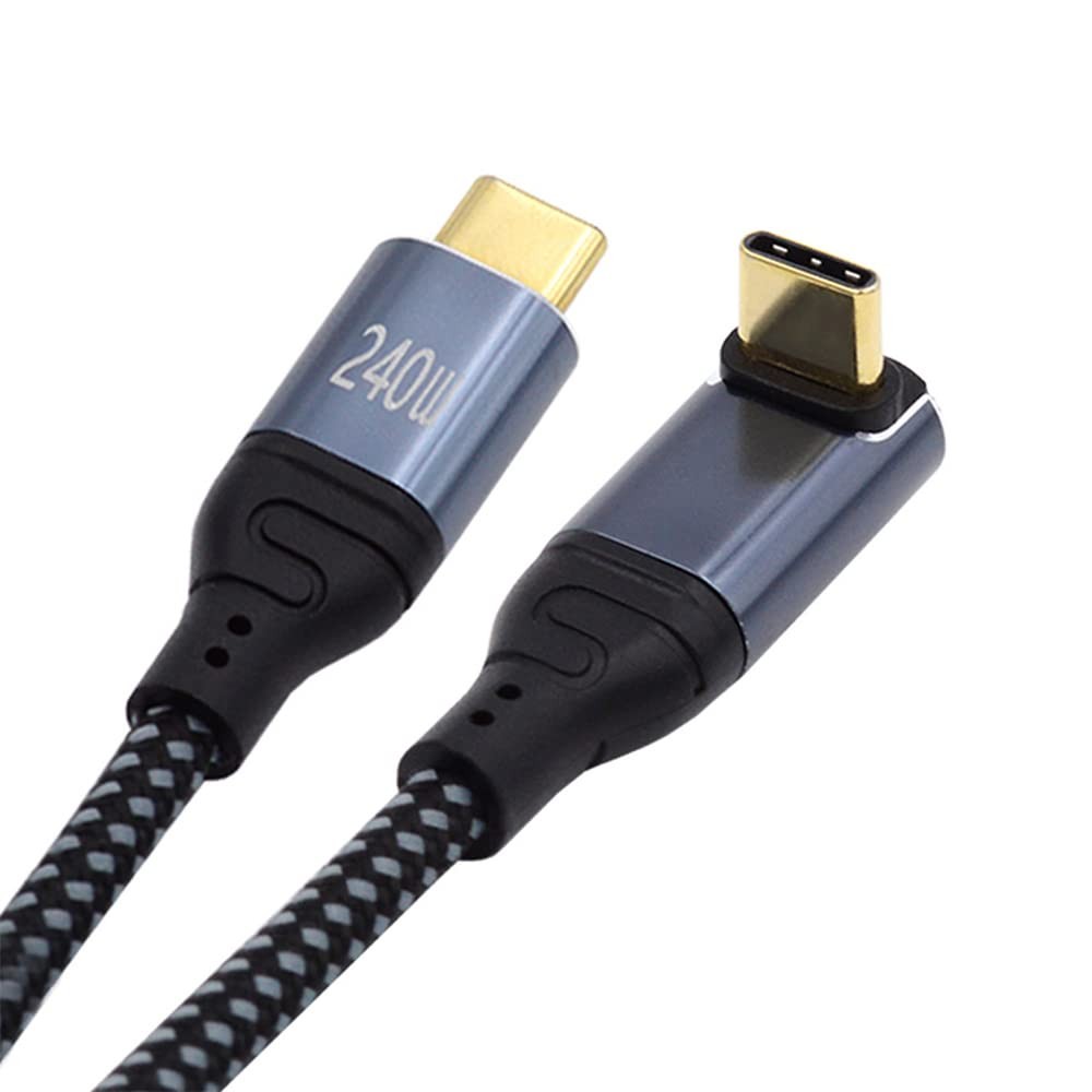 NFHK USB-C Cable 240W 50cm 90-Degree Up/Down Angle USB 2.0 Japan Import