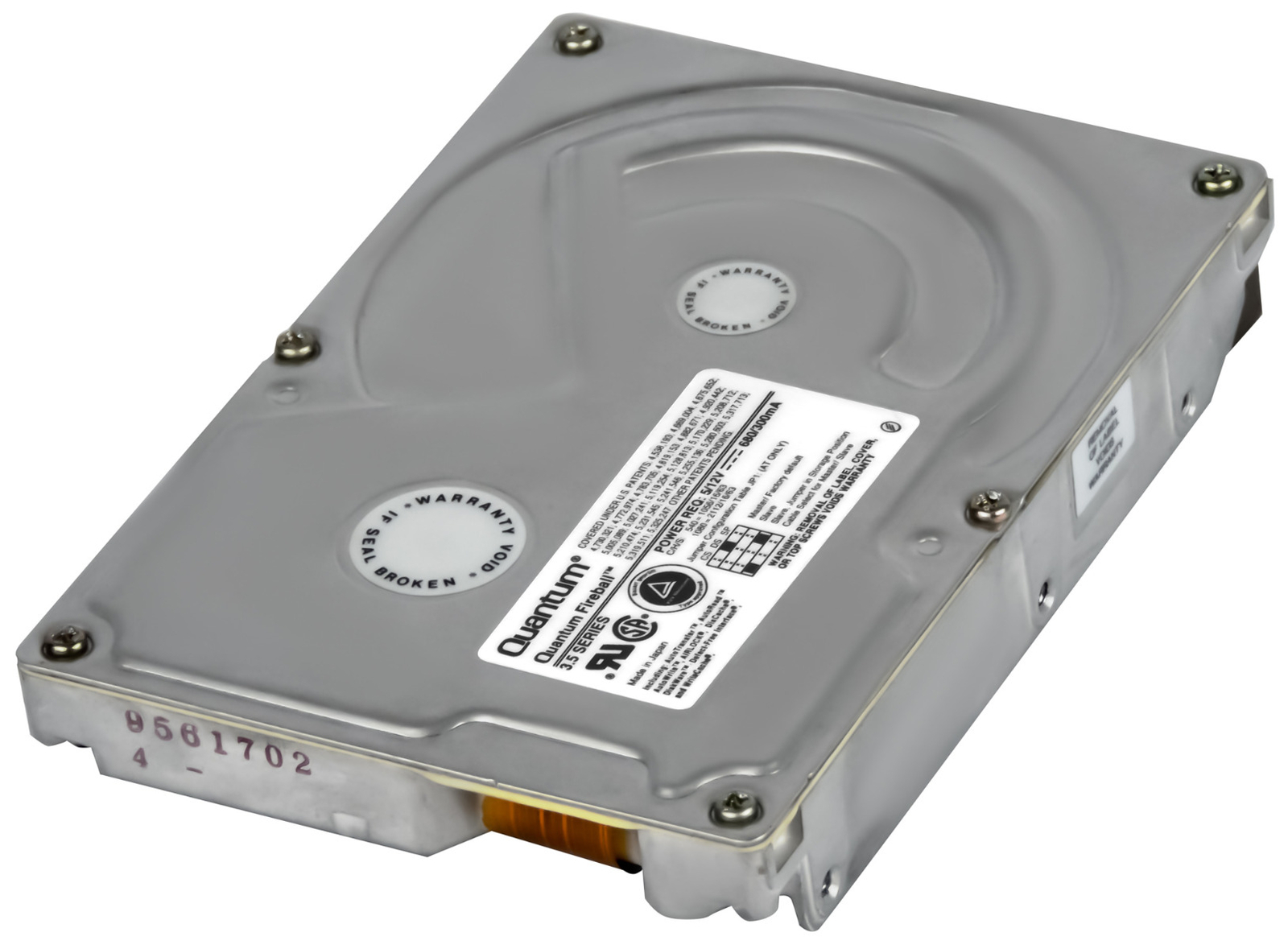 HARD DRIVE QUANTUM FIREBALL 540AT FB54A211 544MB 5.4K ATA 3.5'' 