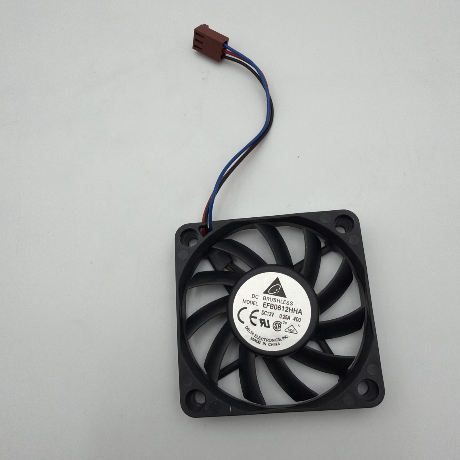 Delta Electronics EFB0612HHA 12V Cooling Fan, 60 x 60 x 10 mm