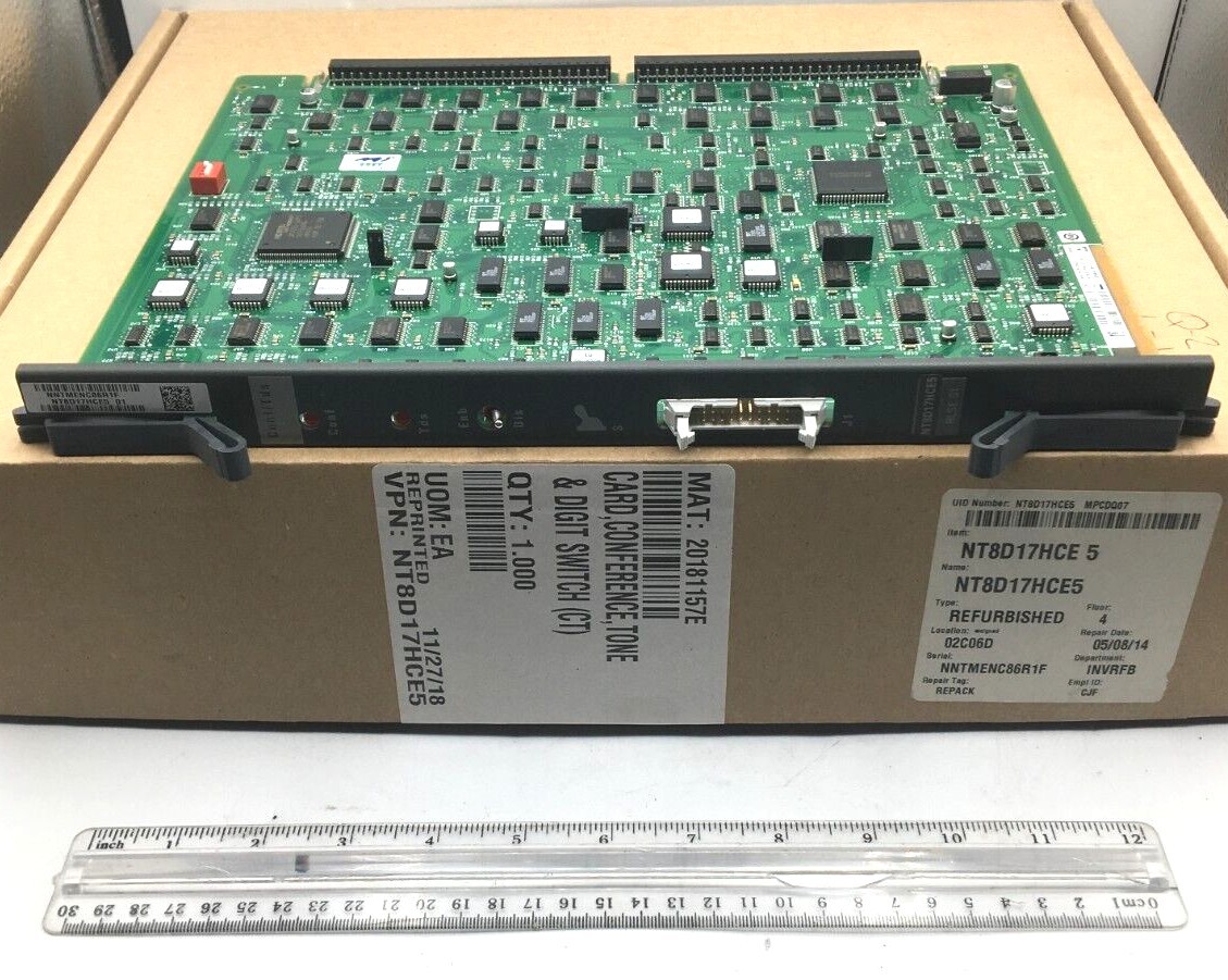 Nortel Card, Tone & Digit Switch NT8D17HCE5 Refurbished 